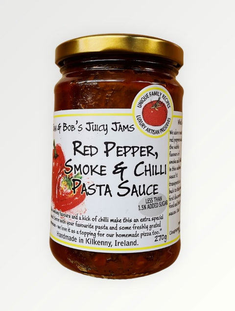 Joan & Bob's Juicy Jams | Red Pepper, Smoke & Chilli Pasta Sauce