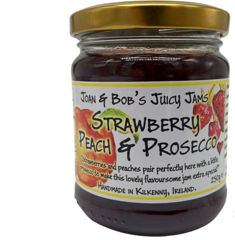 Joan & Bob's Juicy Jams | Strawberry, Peach & Prosecco Jam