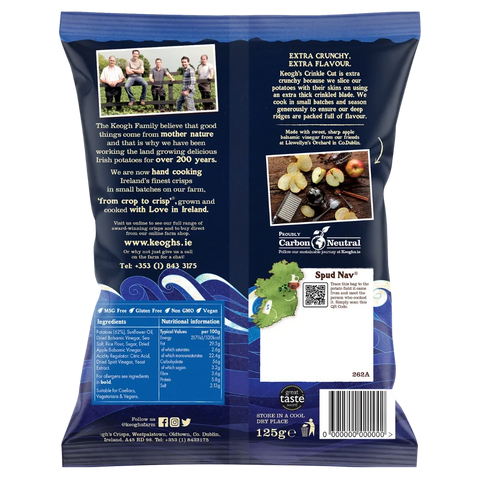 Keoghs | Crinkle Cut Atlantic Sea Salt and Balsamic Vinegar