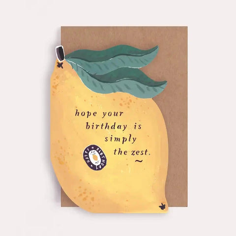 Lemon Zest Birthday Card | Sister Paper Co
