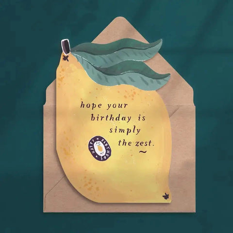Lemon Zest Birthday Card | Sister Paper Co