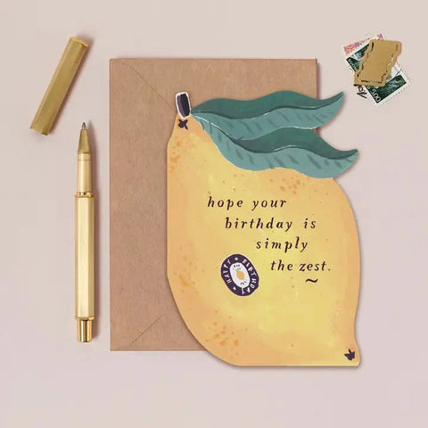 Lemon Zest Birthday Card | Sister Paper Co