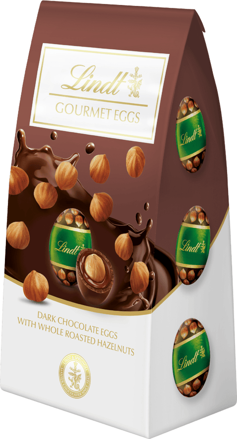 Lindt | Dark Chocolate Gourmet Eggs with Roasted Hazelnuts