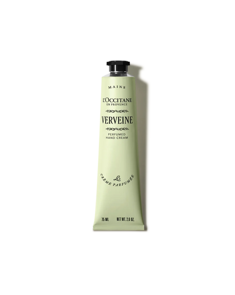 L'Occitane Verveine hand cream on a white background