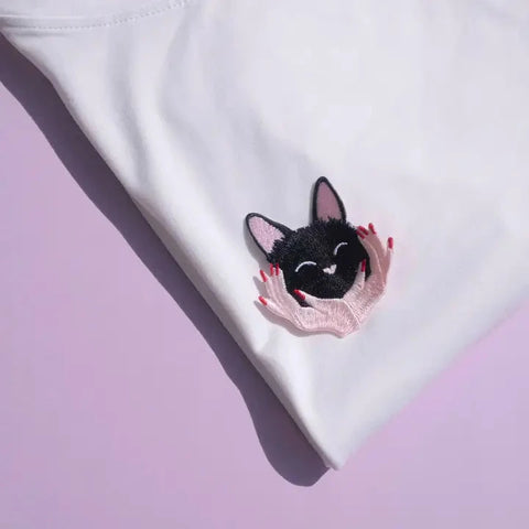 Malicieuse | Iron-On Patch Cat Hug