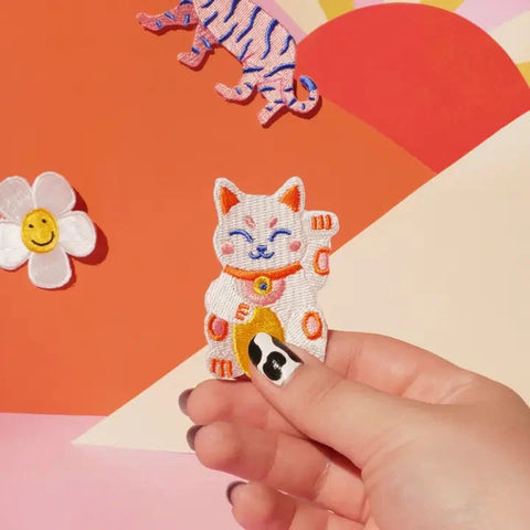 Malicieuse | Iron-On Patch Lucky Cat
