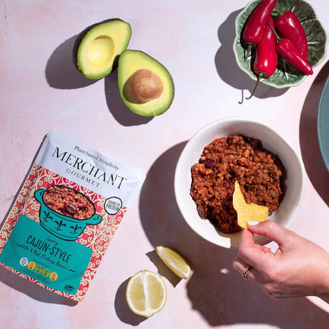 Merchant Gourmet | Spicy Cajun-Style Lentils & Red Kidney Beans
