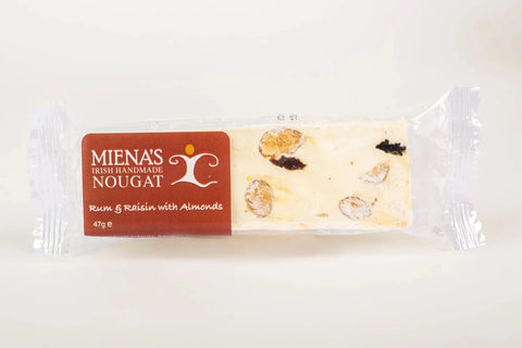 Miena's Irish Handmade Nougat | Rum & Raisin With Almonds