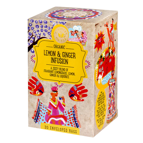 ministry of tea's lemon and ginger infused tea