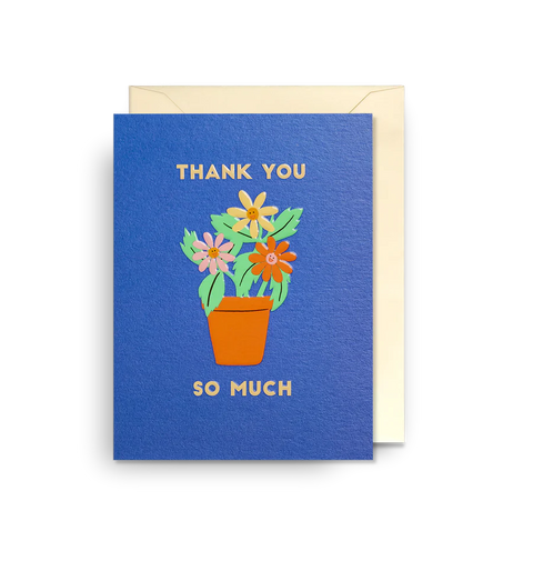 Naomi Wilkinson | Potted Plants Graphic Mini Thank You Card