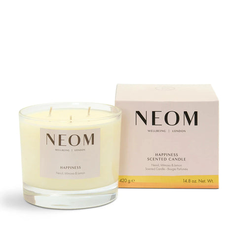 Neom Wellbeing London | Happiness Scented Candle (3 wick)