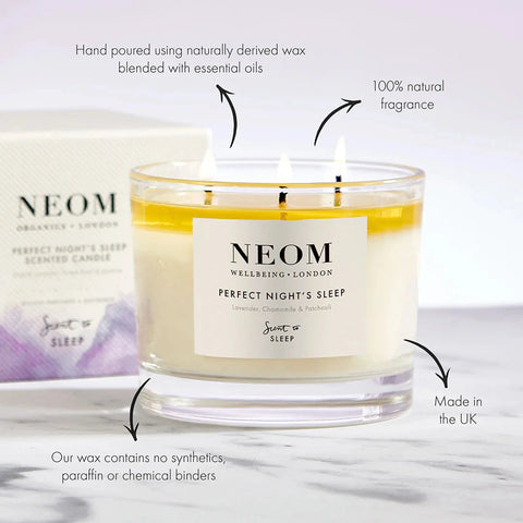 Neom Wellbeing London | Perfect Night’s Sleep Candle (3 Wick)