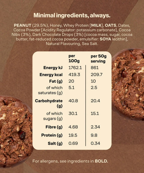 OAC | Dark Cocoa Nibs Protein Ball