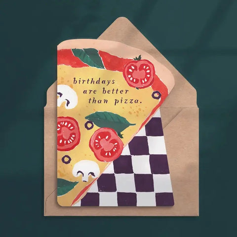 Pizza Slice Birthday Card | Sister Paper Co