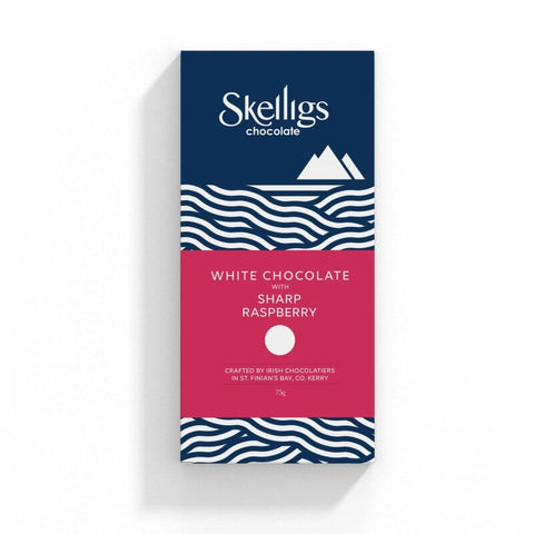 Skelligs Chocolate | White Chocolate With Sharp Raspberry