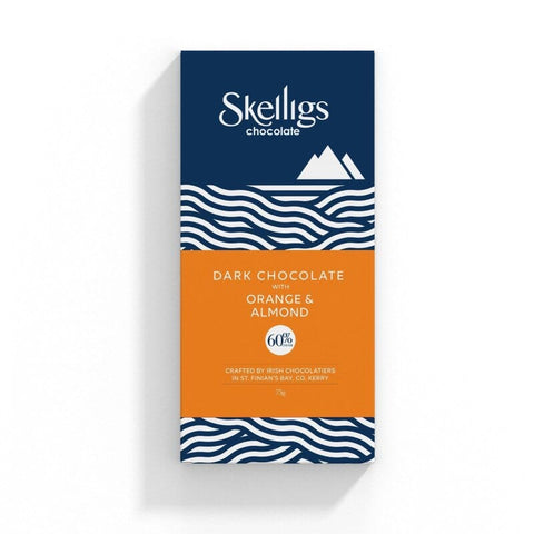 Skelligs | Dark Chocolate With Orange & Almond