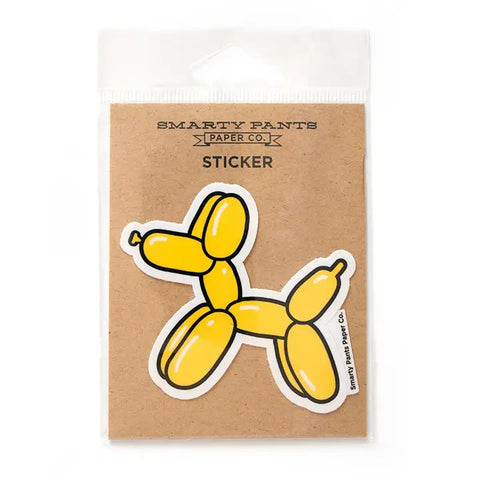 Smarty Pants | Yellow Balloon Dog Sticker