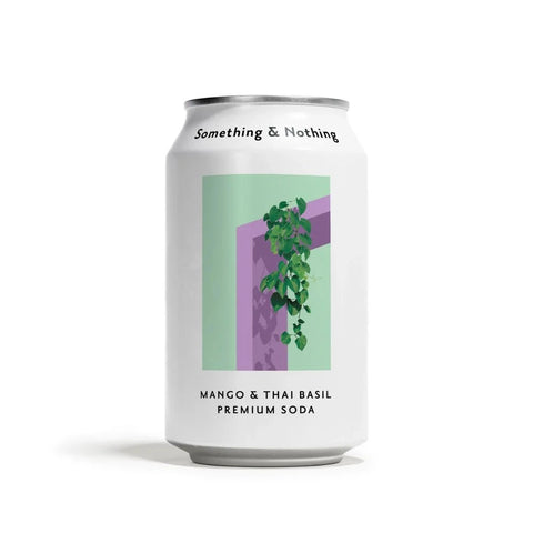 Something and Nothing | Mango & Thai Basil Premium Soda
