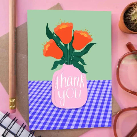 Thank You Vase Card