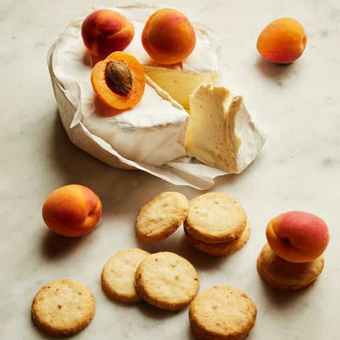 The Fine Cheese Co. | Fresh Brillat-Savarin  & Apricot Cheesecake Biscuits