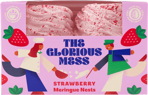 The Glorious Mess | Strawberry Meringue Nests