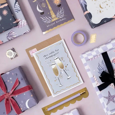 This Calls For Champagne Card | Sister Paper Co