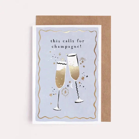 This Calls For Champagne Card | Sister Paper Co