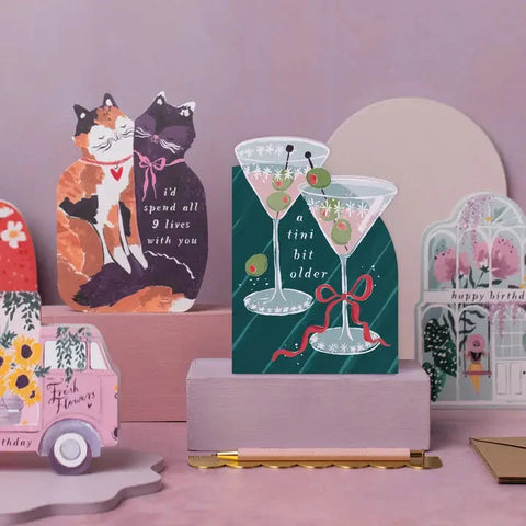Tini Bit Older Martini Birthday Card | Sister Paper Co