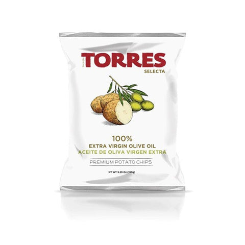 Extras virgin olive oil crisps from Torres.