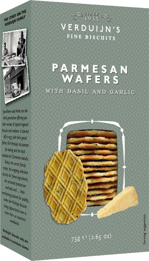 Verduijn's | Parmesan Wafers with Basil & Garlic