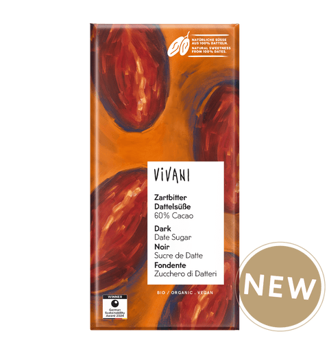 Vivani | 60% Cacao Dark Dake Sugar Chocolate Bar
