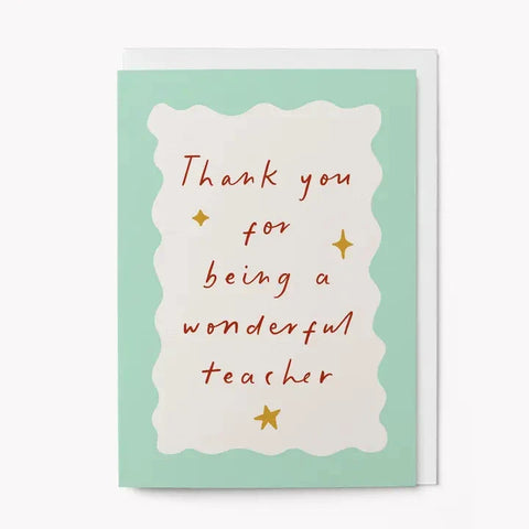 Wonderful Teacher | Teacher Card