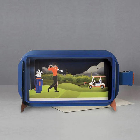 All Joy Design | Pop up 3D Golfing Card