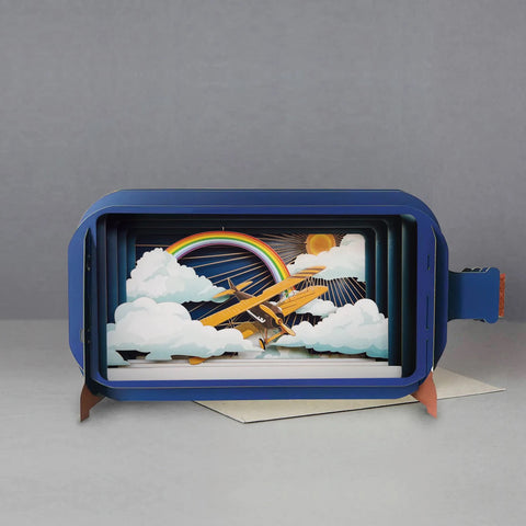 All Joy Design - Pop up 3D Message In A Bottle - Airplanes