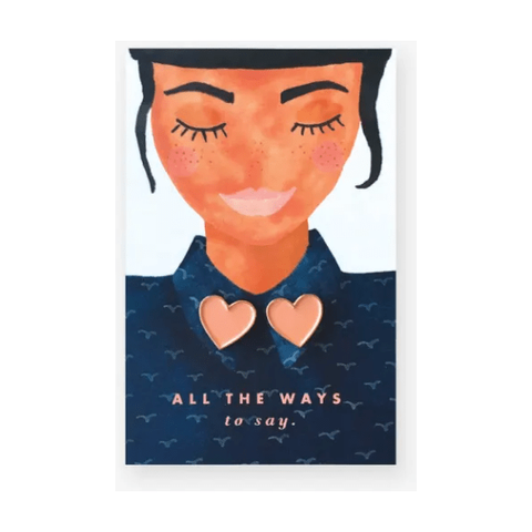 All the Ways To Say - Double Heart Pins