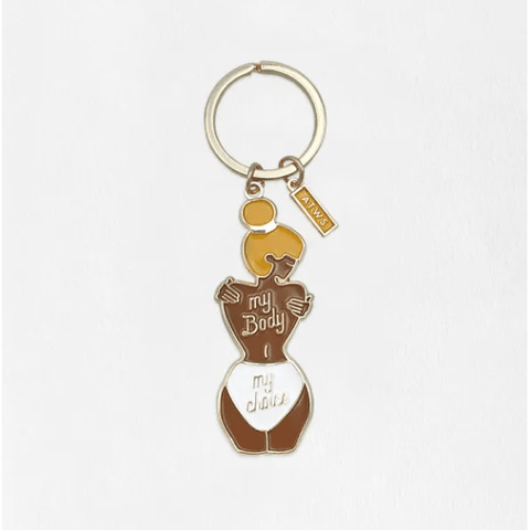 All The Ways To Say - My Body, My Choice Keychain