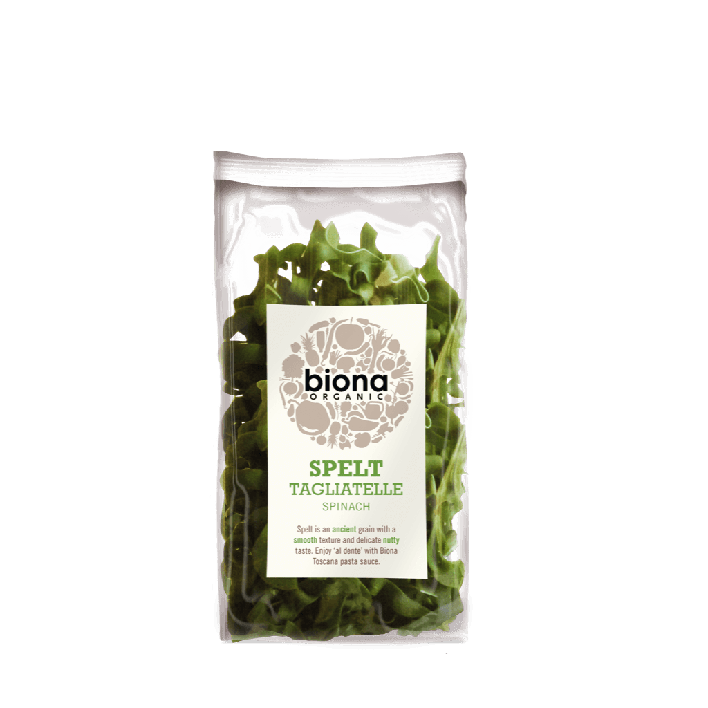 Biona Organic Spelt Spinach Tagliatelle - Kate's Kitchen