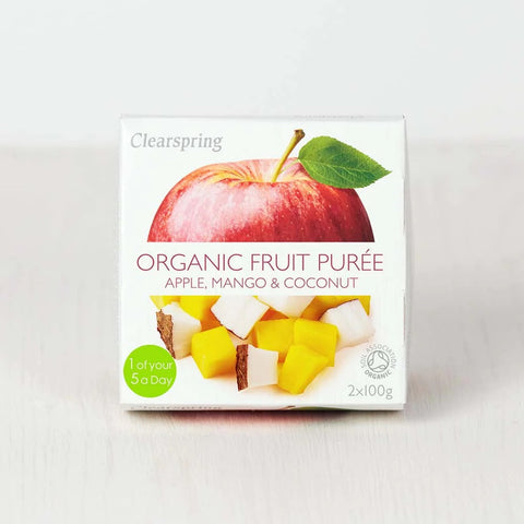 Clearspring | Organic Apple, Mango & Coconut Purée