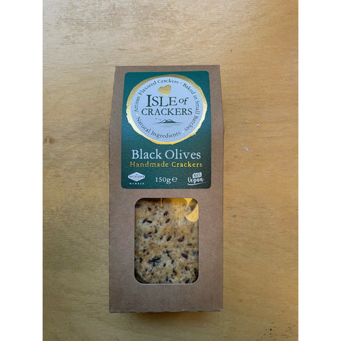 Isle of Crackers | Black Olives Handmade Crackers