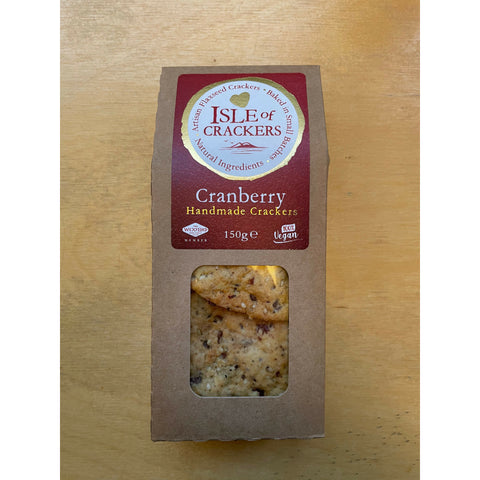 Isle of Crackers | Cranberry Handmade Crackers