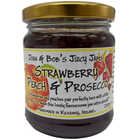Joan & Bob's Juicy Jams | Strawberry, Peach & Prosecco Jam