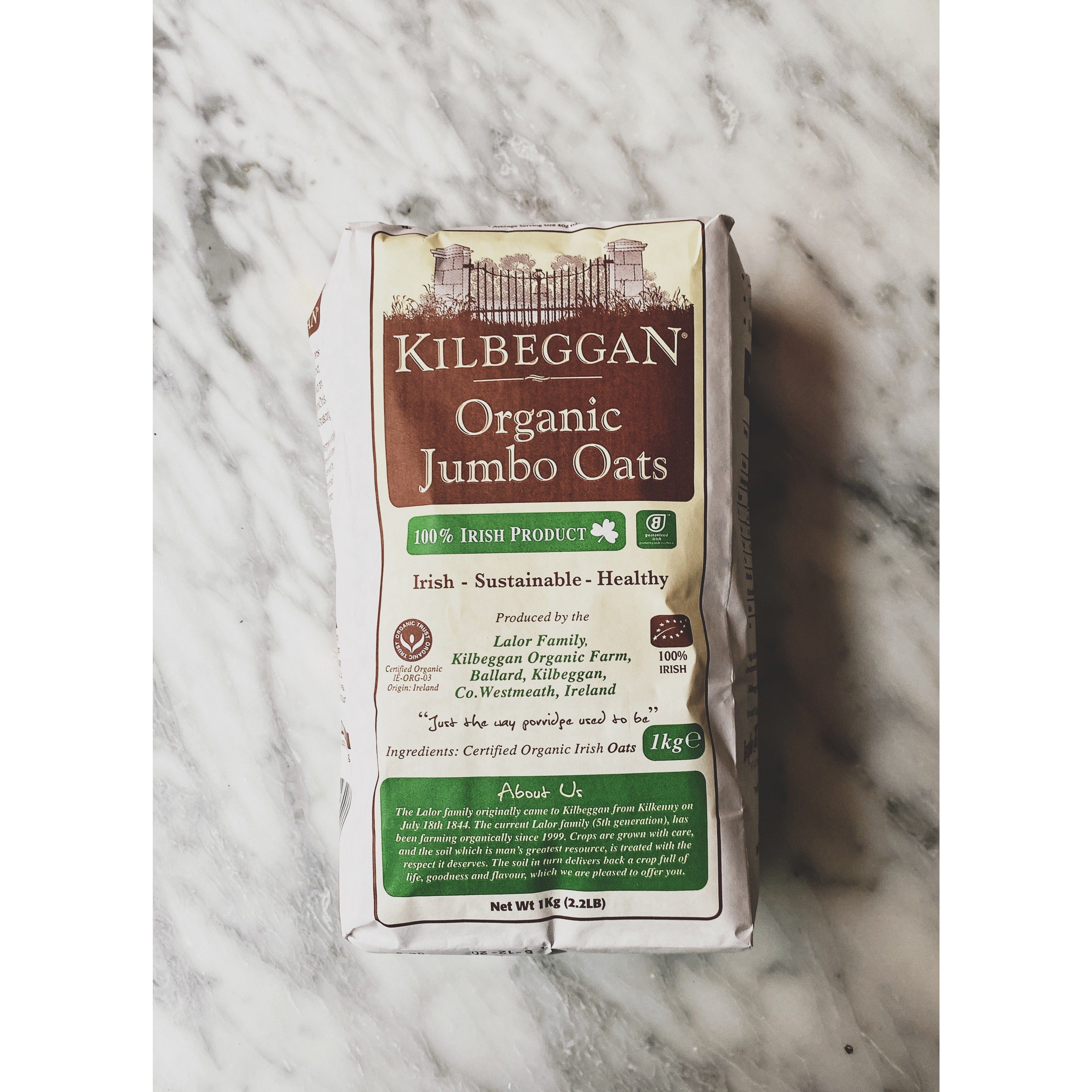 Kilbeggan Irish Organic JUMBO Oats - Kate's Kitchen