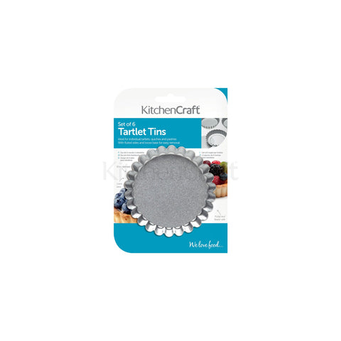 Kitchen Craft 6 Tartlet Tins - Kate's Kitchen