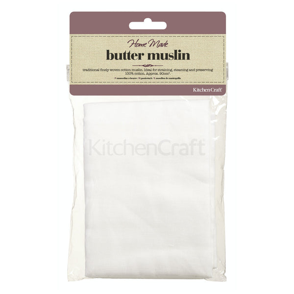 Kitchen Craft Home Made Butter Muslin Cheese Cloth Cheese Making Supplies, Size: One Size