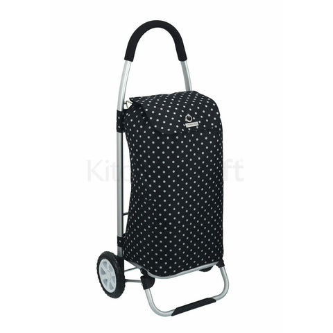 KitchenCraft | Black Polka Dot Foldable Shopping Trolley