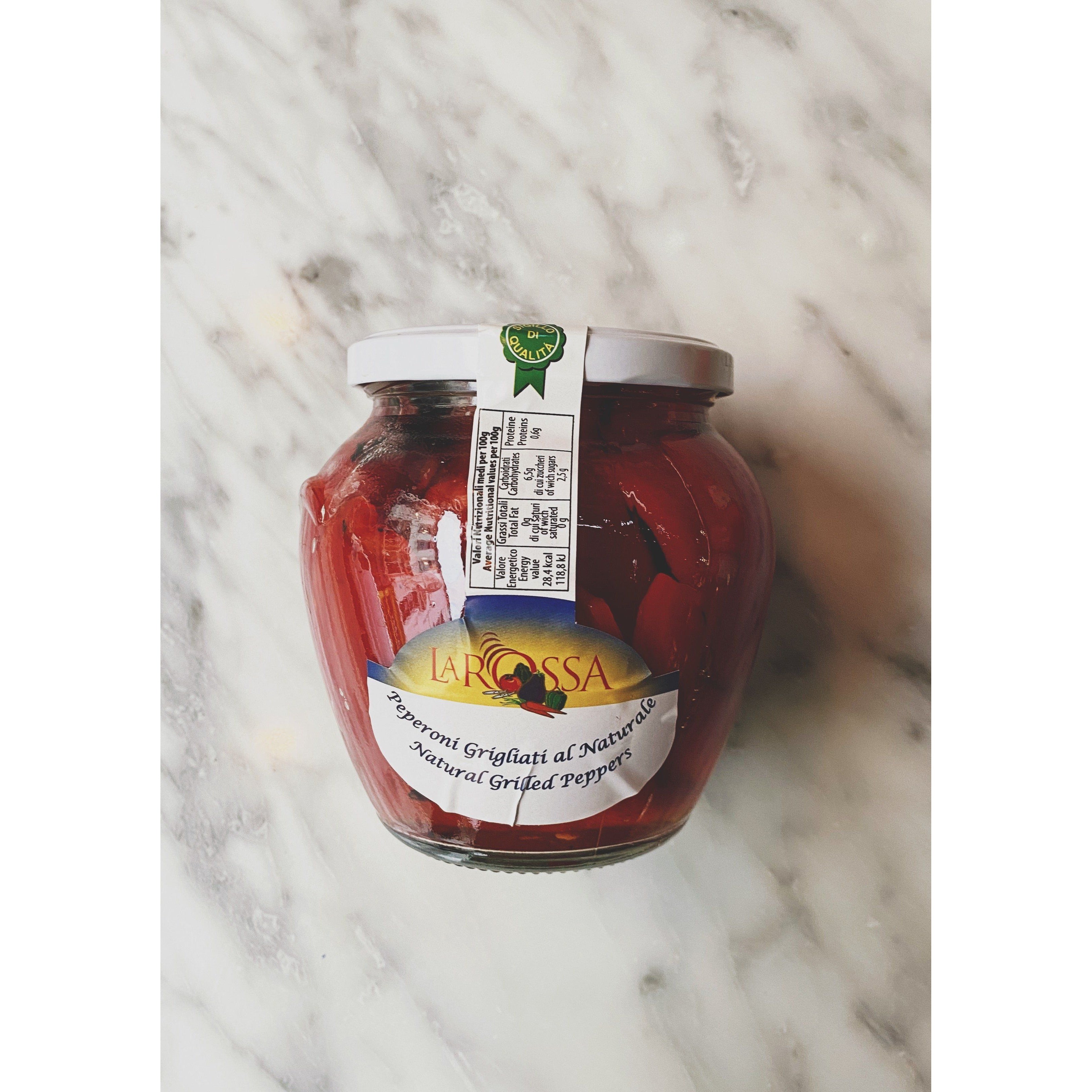 La Rossa Grilled Roast Peppers - Kate's Kitchen