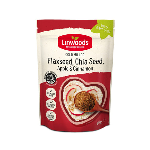 Linwoods - Cold Milled Flaxseed, Chia Seed, Apple and Cinnamon