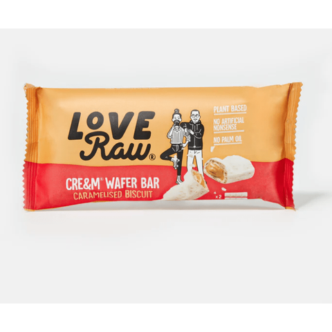 Love Raw | Cre&m Wafer Bar Caramelised Biscuit
