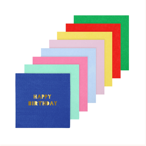 Meri Meri | Happy Birthday Small Napkins