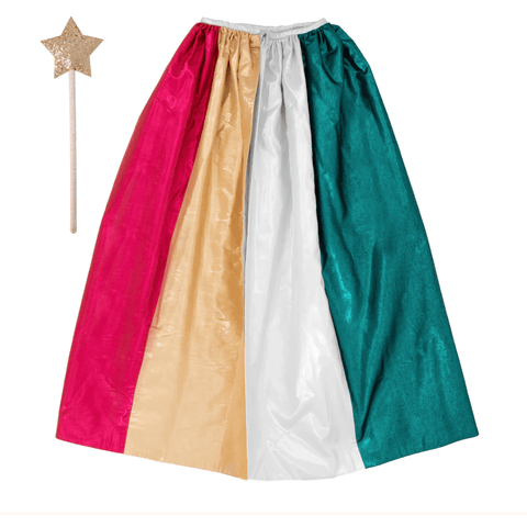 Meri Meri | Metallic Rainbow Cape & Wand